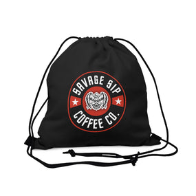 Savage Sip Emblem Outdoor Drawstring Bag