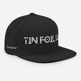 Savage Sip Snap-back Flat Bill Tin Foil Hat