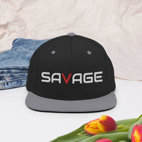 Slick Savage Snapback Hat Zero